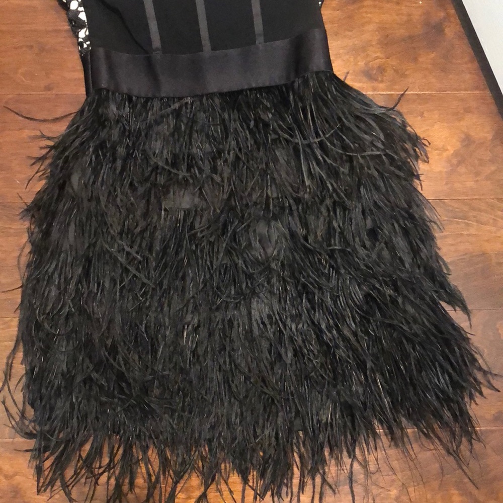 đź–¤Bebe Feather Dressđź–¤ - Picture 5 of 5